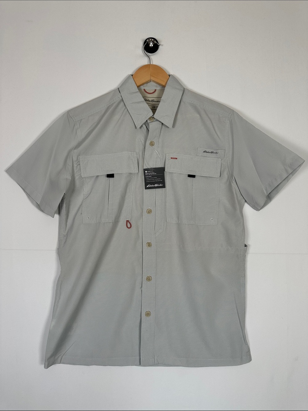 Eddie Bauer Guide 2.0 Shirt Men UPF 50 Fishing Hiking Short Sleeve Size M